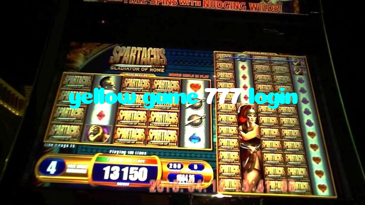 yellow game 777 login casino presented on mobile device in Pakistan with slots and live games