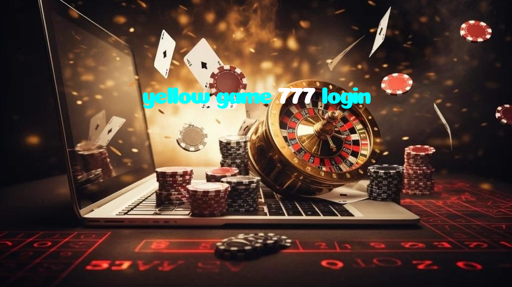 yellow game 777 login casino presented on mobile device in Pakistan with slots and live games